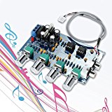 AMZVASO - NE5532 Audio 4 Channels Amplifier Board Quality Stereo Pre-amp Preamplifier Tone Board Professional Telephone Channel Amplifier