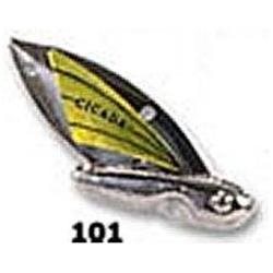 Reef Runner Cicada Lure, 3/8-Ounce, Silver/Chartreuse