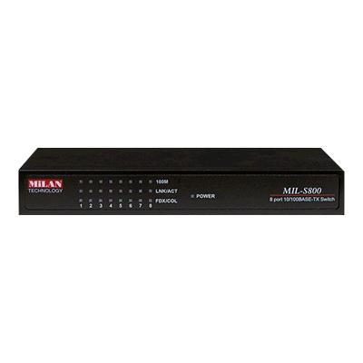 MiLAN MIL-S800 - switch - 8 ports - desktop