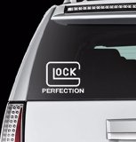 Auto - Sticker - Decal - Glock - Hunting - Fishing - Removable - (White) (5 inch) - Vinyl Sticker Decal For Car Truck SUV Window Wall Motorcycle Helmet Macbook Laptop (White5)