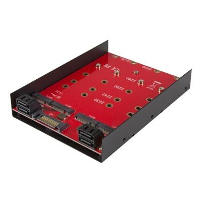 Startech.com 35s24m2ngff 4x M.2 Sata Mounting Adapter For 3.5in Drive Bay - Mount Four M.2 Ngff Sata-based Ssds Into One 3.5” Drive Bay