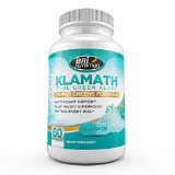 Top Rated Klamath Blue Green Algae - More Effective Than Spirulina or Chlorella - Grown From The Clean Pure Source Of Klamath Lake, 500mg 60ct Gel Capsules By BRI Nutrition