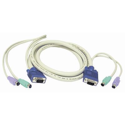 Cables To Go 21956 Keyboard / Video / Mouse (kvm) Cable Kit - 6 Pin Ps/2  Hd-15 - 6 Pin Ps/2  Hd-15 - 6 Ft