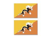 Bhutan Country Flag - Sheet Of 2 Stickers - 4