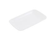 Unique Bargains Rectangle Design Dinner Dessert Appetizer Vermicelli Plate Dish