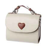 Towallmark(TM)Heart Leather Camera Case Bag For FUJIFILM Instax Mini8 8S 7s 25 50s 90 (Beige)