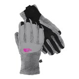 The North Face Denali Thermal Etip Glove Womens Mid Grey/Luminous Pink L