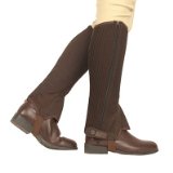 Dublin Easy Care Mesh Half Chaps Large Black