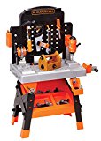 BLACK DECKER Junior Power Workbench Workshop with Realistic Action Lights & Sounds - 75 Tools & Accessories [Amazon Exclusive]