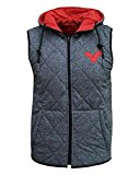VOI Men's Jeans Cave Reversible Bodywarmer Gilet Small / Chest 40-42 Inch Grey / Red