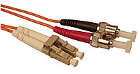 Shaxon Fcstlc01m 3.3 Feet Duplex Multimode Fiber Optic Patch Cable - 1 X St Male, 1 X Lc Male - Orange