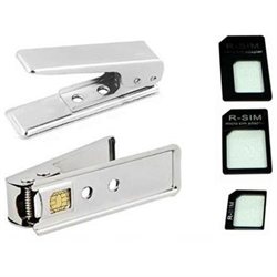 Nano Sim Card Cutter Cut Mini /Standard & Micro to Nano Sim for Iphone 5 /5g Iphone 4, 4s and Other Phones Convert w/ 3 Standard/regular-micro-nano Adapter