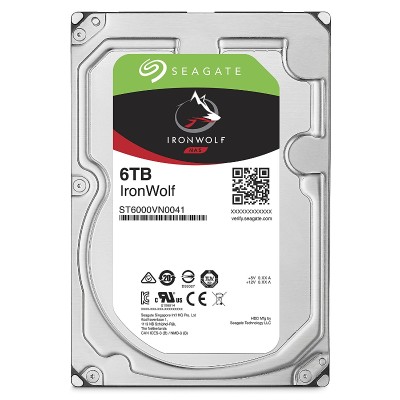 Seagate St6000vn0041 Ironwolf 6tb Internal Hard Drive - 3.5 - Sata 6gb/s - 7200 Rpm - Buffer: 128 Mb