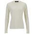Knutsford Women's Crew Neck Cashmere Sweater - White