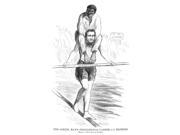 Presidential Campaign 1860 American Newspaper Cartoon Comparing Abraham Lincoln To Charles Blondin The French Acrobat Who Crossed Niagara Falls On A Tightrope I