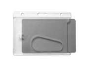 Baumgartens Rigid PC ID Badge Dispensers - Horizontal - Polycarbonate - 25 / Pack - Clear