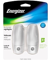 Energizer Enlplau2 Traditional Auto Nightlight - 2-pack - Led - White