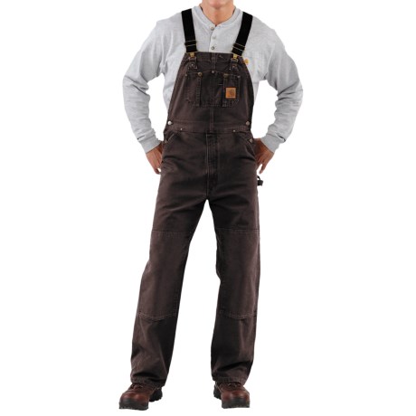 Carhartt Sandstone Duck Bib Overalls - Sandstone Duck, Unlined, Factory Seconds (for Men)