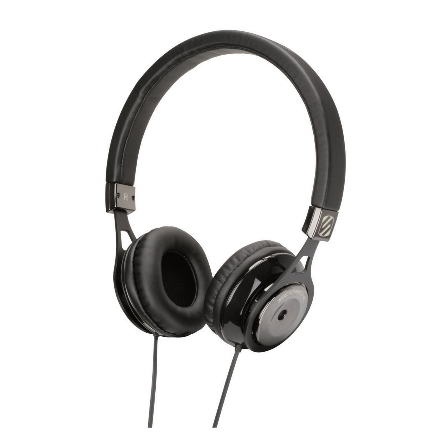 Scosche RH656MD On-Ear Headphones w/ Lightning Adapter and Travel Pouch - Black