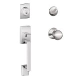 Schlage Lock Company F60 CEN 625 ORB Schlage Century Front Entry Orbit Interior Handleset, Bright Chrome