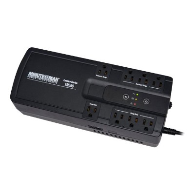 Minute Man En550 Minuteman Enspire En550 - Ups - Ac 120 V - 300 Watt - 550 Va - Usb - Output Connectors: 8