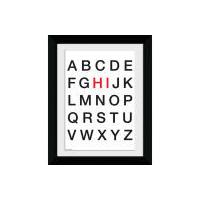 Alphabet Hi - Collector Print - 30 x 40cm