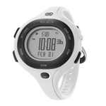 Soleus Chicked White/black/silver Womens 30 Lap Memory Sports Watch