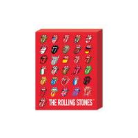 The Rolling Stones Lips Compilation - 50 x 40cm Canvas
