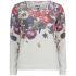 ONLY Women's Cherry Flowers Sweatshirt - Cloud Dancer