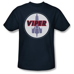 Mens BSG Short Sleeve VIPER BADGE Large T-Shirt Tee