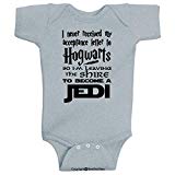 BeeGeeTees I Never Received My Acceptance Letter from H0gwarts Funny Wizard Lord of The Rings Star Wars Romper Onesie (Newborn, Gray)