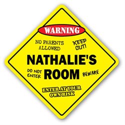 NATHALIE'S ROOM SIGN kids bedroom decor door children's name boy girl gift