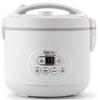 Aroma Arc-926d 12 Cup Digital Rice Cooker And Steamer - White