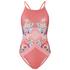 MINKPINK Women's Bloomin Beach Cross Over Low Back One Piece Swim Suit - Pink - L