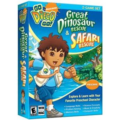 Go Diego Go! Great Dinosaur Rescue & Safari Rescue-2 Game Set - Complete Package