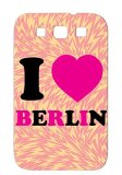 Germania Drapeau Duits Ddr Allemand Pays Berlino Germany Deutsch GDR Allemagne Aleman Cities Countries Tedesco Berlim Alemao Berlijn Deutschland Alemania German BRD Europe FRG Berlin Alemanha Duitsland Pink Skid-proof I Love Berlin Protective Case For Sumsang Galaxy S3