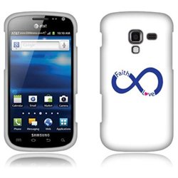 Samsung Exhilarate i577 Hard Cover - Infinity Faith Love Blue