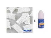Glitter Twinkle Fashion False Acrylic Nail Tips False Nails Kit