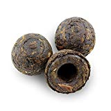 Pu-erh Tea Ball Cakes (20-pack), 20 Pu'er Tea Tuo Cha Bird's Nest Shape Cakes, Fermented Loose Leaf Pu erh Tea, Yunnan China Origin, 60  Servings in Square Black Metal Tin
