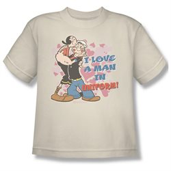 Youth(8-12yrs) POPEYE Short Sleeve SAILOR LOVE Medium T-Shirt Tee