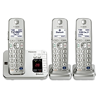 Panasonic Link2cell Kx-tge263s Dect 6.0 1.90 Ghz Cordless Phone - Silver - Cordless - 1 X Phone Line - 2 X Handset - Speakerphone - Answering Machine - Hearing Aid Compatible - Backlight