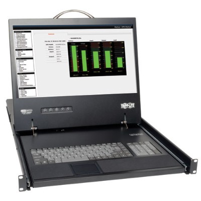 Tripplite B070-008-19 Netcommander 8-port Cat5 1u Rack-mount Console Kvm Switch With 19-in. Lcd