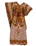 Polyester Caftan Plus Size Summer Wear Dashiki Dress Printed Long Kaftan Indian