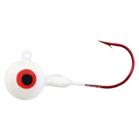 Round Head Red Hook Fishing Jig - 1/16 Oz.