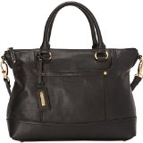 Tignanello Smooth Operator Convertible Top Handle Bag,Black/Black,One Size