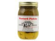 Byler's Relish House Homemade Amish Country Mustard Pickles 16 Oz.