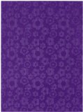 Garland Rug Flowers Area Rug, 5-Feet by 7-Feet, Purple