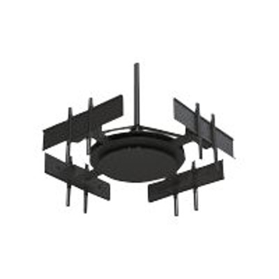 Peerless Dst975-4 V Multi-display Dst975-4 - Mounting Kit (adapter Plate  Mounting Hardware  4 Telescopic Arms  Mounting Hub) For Plasma / Lcd / Tv - Black Powd