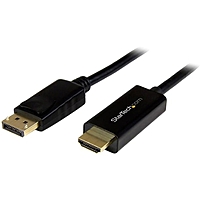 Startech.com Dp2hdmm2mb Displayport To Hdmi Converter Cable - 6 Ft (2m) - 4k - Displayport/hdmi For Ultrabook, Projector, Desktop Computer - 6.56 Ft - 1 Pack - 1 X Displayport Male Digital Audio/video - 1 X Hdmi Male Digital Audio/video
