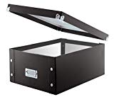 Snap-N-Store Double Wide CD Storage Box, Black (SNS01658)